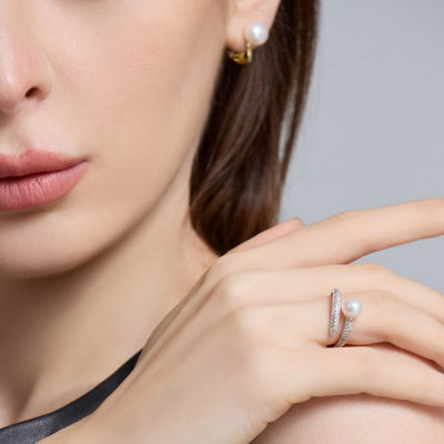 Pearly Lustre Elegant Freshwater Pearl Ring WR00023 2