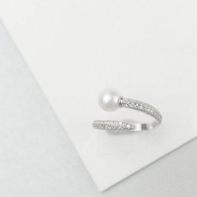 Pearly Lustre Elegant Freshwater Pearl Ring WR00023 5