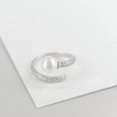 Pearly Lustre Elegant Freshwater Pearl Ring WR00023 7