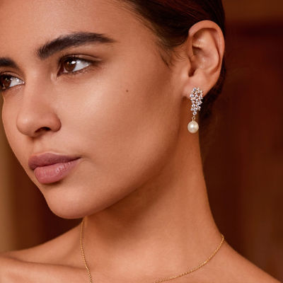 Pearly Lustre New Yorker Freshwater Pearl Earrings WE00346 | Wedding Series 2