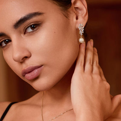 Pearly Lustre New Yorker Freshwater Pearl Earrings WE00346 | Wedding Series 5