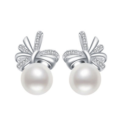 Pearly Lustre Elegant Freshwater Pearl Earrings WE00049 1