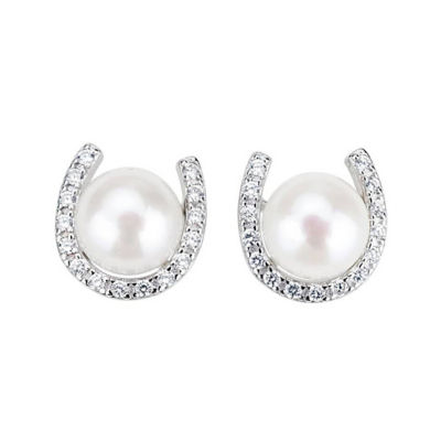 Pearly Lustre Elegant Freshwater Pearl Earrings WE00069 1