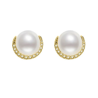 Pearly Lustre Elegant Freshwater Pearl Earrings WE00319 1