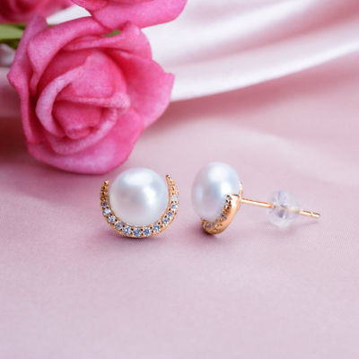 Pearly Lustre Elegant Freshwater Pearl Earrings WE00320 9