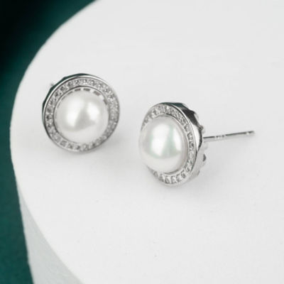 Pearly Lustre Elegant Freshwater Pearl Earrings WE00074 2