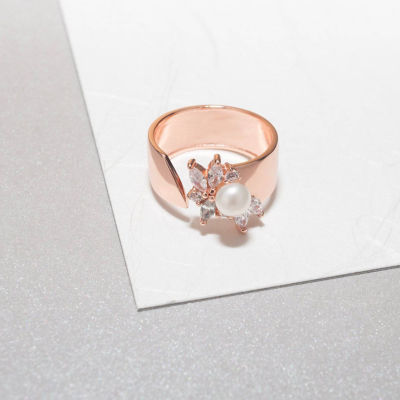 Pearly Lustre Garden City Freshwater Pearl Ring WR00079 | Elegant Collection 4