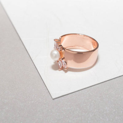 Pearly Lustre Garden City Freshwater Pearl Ring WR00079 | Elegant Collection 5