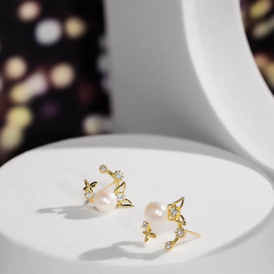 Pearly Lustre Elegant Freshwater Pearl Earrings WE00251 2