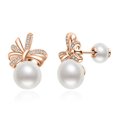 Pearly Lustre Elegant Freshwater Pearl Earrings WE00381 1