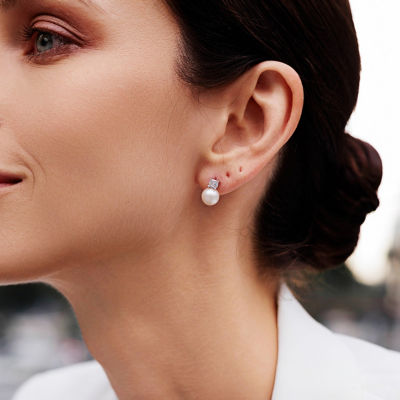 Pearly Lustre Elegant Freshwater Round Pearl Earrings WE00412 4