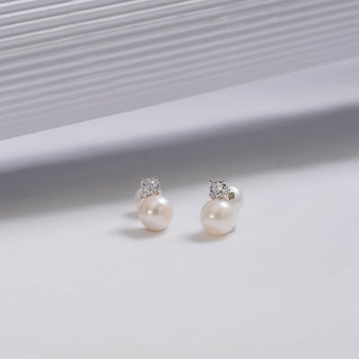 Pearly Lustre Elegant Freshwater Round Pearl Earrings WE00412 5
