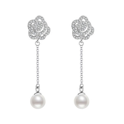 Pearly Lustre Garden City Freshwater Pearl Earrings WE00080 | Elegant Collection 1
