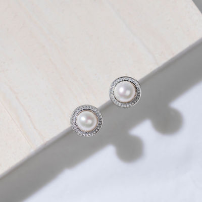 Pearly Lustre Asian Civilisations Museum Freshwater Pearl Earrings WE00414 | New Yorker Collection 4