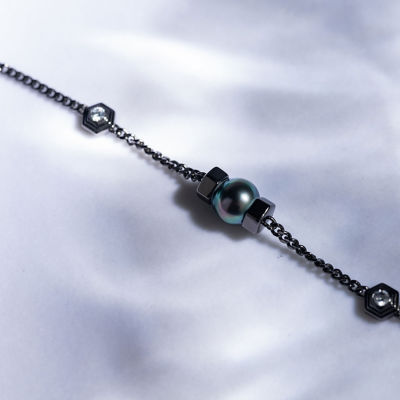 Pearly Lustre Tahitian Pearl Bracelet WB00183 | HEXAGON 3