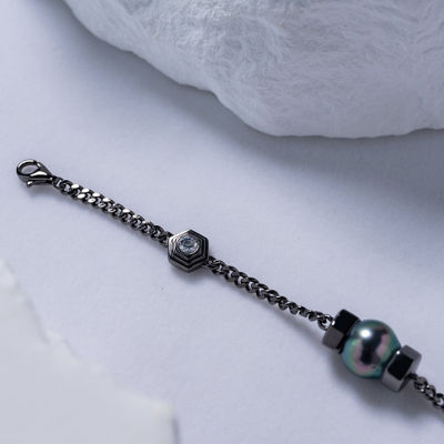 Pearly Lustre Tahitian Pearl Bracelet WB00183 | HEXAGON 7
