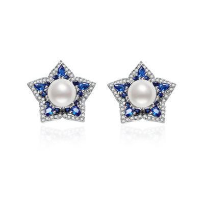 Pearly Lustre Ocean Star Freshwater Pearl Earrings WE00085 1