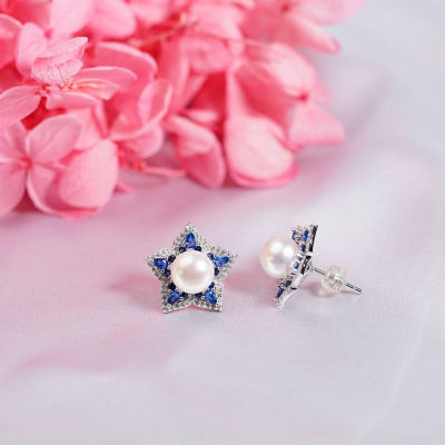 Pearly Lustre Ocean Star Freshwater Pearl Earrings WE00085 2