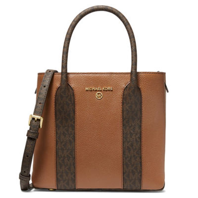 Buy Michael Kors Austin Medium Pebbled Leather Messenger Bag Luggage ...