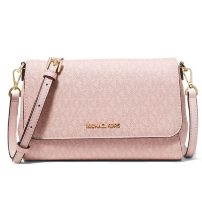 Michael Kors, Bags, Michael Kors Blush Pink Medium Logo Convertible  Crossbody Bag