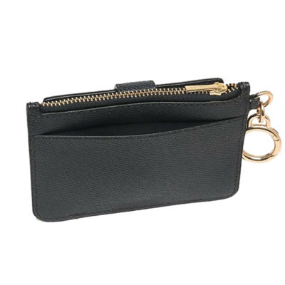 Crossgrain leather key hot sale ring card case