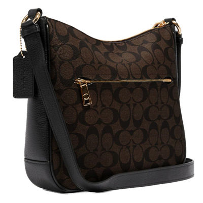 Coach ellie discount file bag black