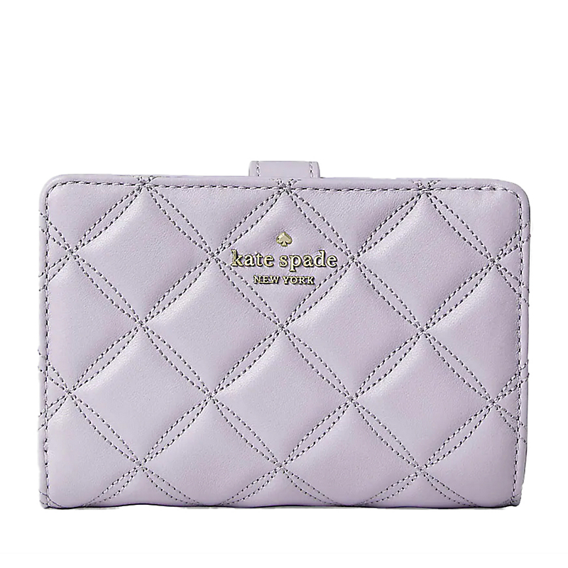 Kate Spade Natalia Medium Compact Bifold Wallet Lilac Frost
