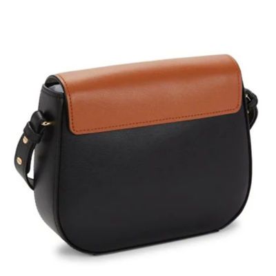 Day & Mood Halo Small Leather Crossbody Bag In Almond