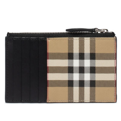 Burberry - Vintage Check Zip Card Case