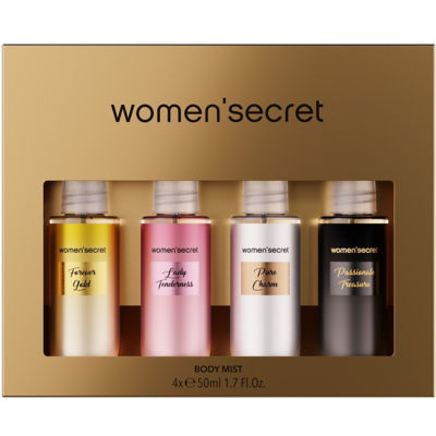 Buy Women Secret Body Mist Coffret Metallic 4 x 50ml Online in