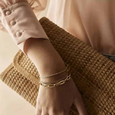 Blomdahl Hypoallergenic Jewellery Gold Grand Link Bracelet 3