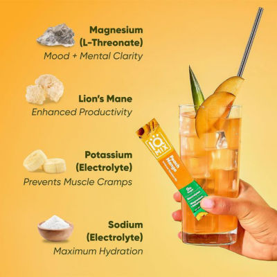 IQBar IQMix Sugar Free Electrolytes Powder Packets - Peach Mango 20 sticks 6