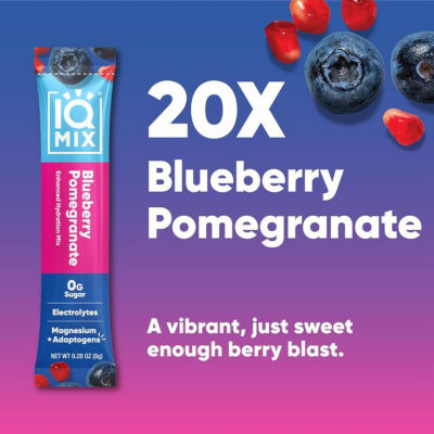 IQBar IQMix Sugar Free Electrolytes Powder Packets - Blueberry Pomegranate 20 Sticks 5