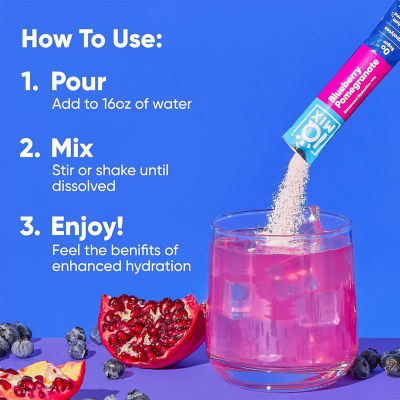 IQBar IQMix Sugar Free Electrolytes Powder Packets - Blueberry Pomegranate 20 Sticks 6