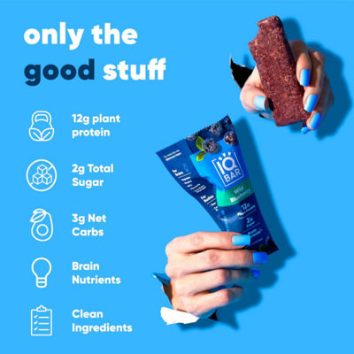 IQBar Plant Protein Bar - Fruit Lovers Variety Pack (12 x 45g) 4