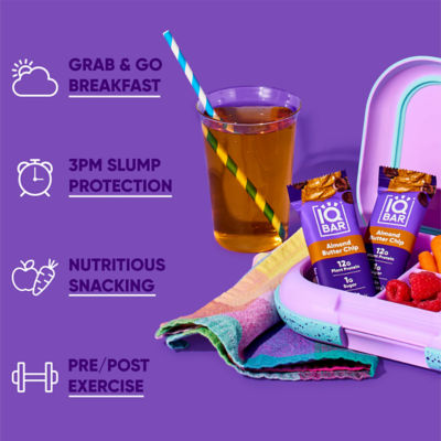 IQBar Plant Protein Bar - Almond Butter Chip (12 x 45g) 6