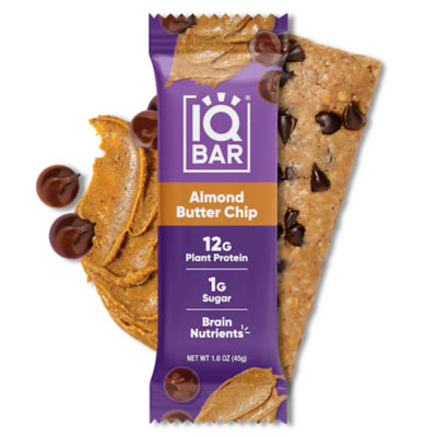 IQBar Plant Protein Bar - Almond Butter Chip (12 x 45g) 8