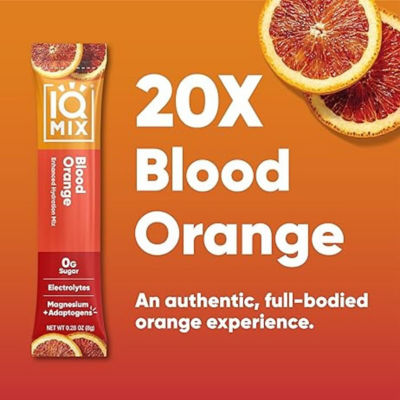 IQBar IQMix Sugar Free Electrolytes Powder Packets - Blood Orange 20 sticks 4