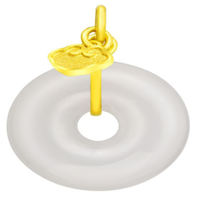 Goldheart 999 Gold Jade Serenity Pendant 1