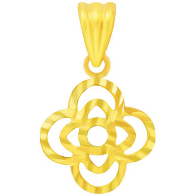 Goldheart 916 Gold Trefoil Pendant 1