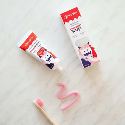 Nordics [Bundle of 2] Nordics Kids Natural Toothpaste Strawberry Splash Probiotic 50ml 4