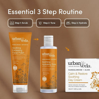 Urban Veda Soothing Exfoliating Facial Polish - Sandalwood + Botanics 125ml 7