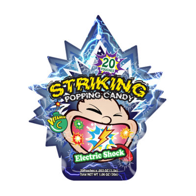 Striking [BUNDLE] Striking Popping Candy 30g + Orange Lollipop 4