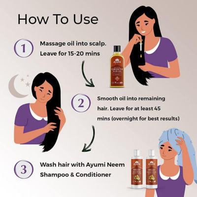 Ayumi Bio Active Growth Hair Oil 150ml 5