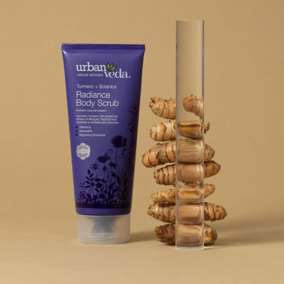 Urban Veda Radiance Body Scrub - Turmeric + Botanics 200ml 5