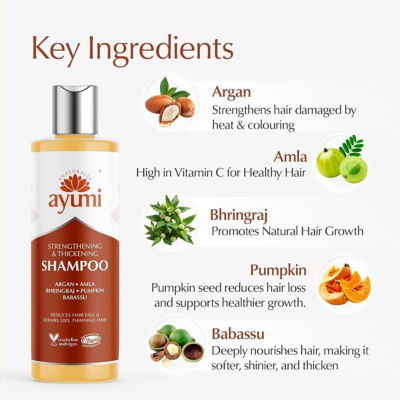 Ayumi Strengthening & Thickening Shampoo 250ml 6
