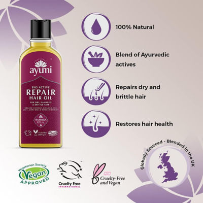 Ayumi Bio Active Repair Hair Oil 150ml 5