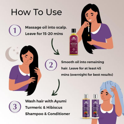 Ayumi Bio Active Repair Hair Oil 150ml 6