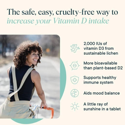 Ora Organic Plant-based Vitamin D3 (Sol Food) 30 Tablets 7
