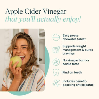 Ora Organic Apple Cider Vinegar (Appley Ever After) 60 Tablets 3